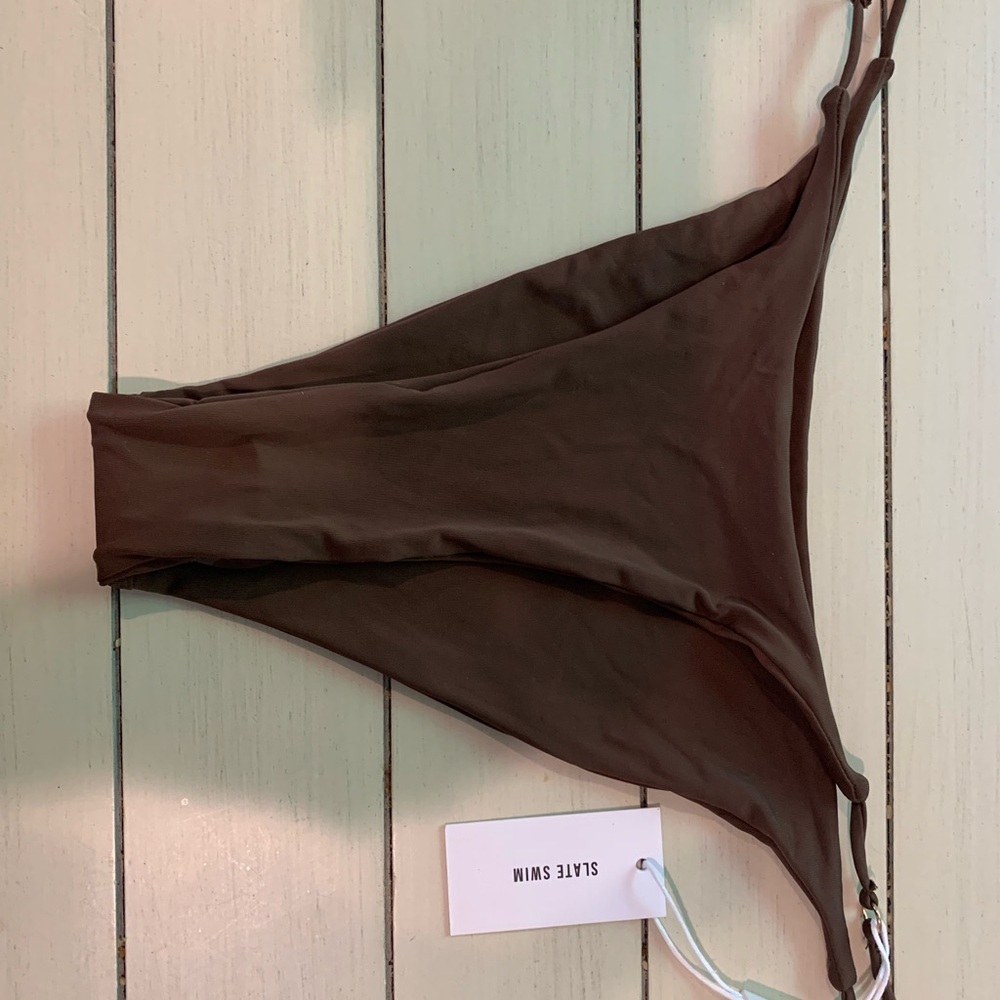 Slate Swim Banks Bikini Bottom (Espresso)